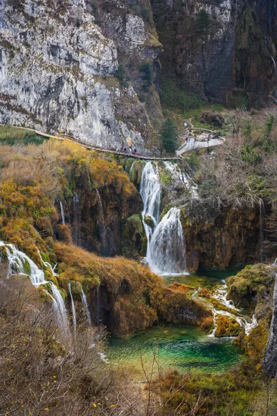 Hidden Unesco Treasure Plitvice Jezera Croatian Mounts — Stock Photo, Image