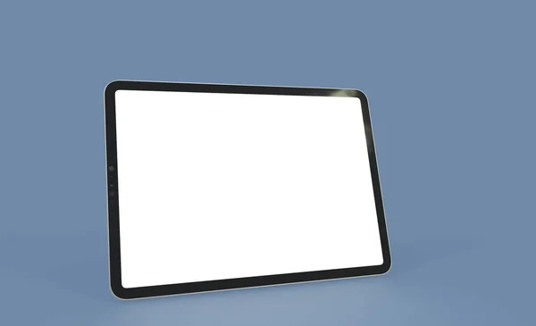 Rendering Illustration Tablet Display Blank Screen — стоковое фото