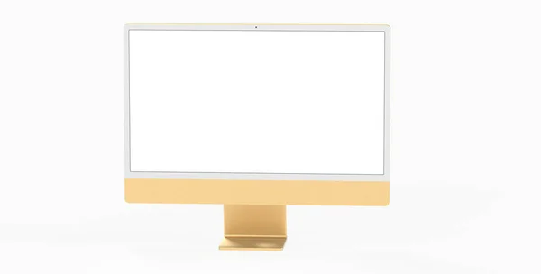 Rendering Illustration Computer Display Blank Screen — Φωτογραφία Αρχείου