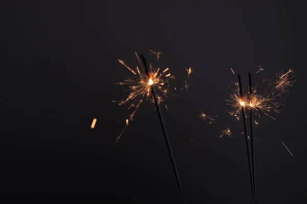 Fireworks Black Background — Stock Photo, Image