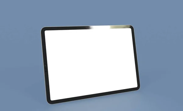 白いディスプレイ付きタブレットPc画面 — ストック写真