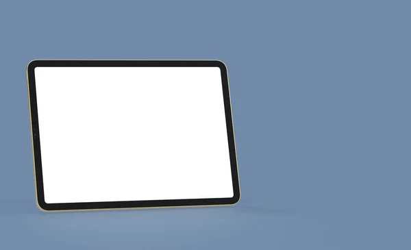 Rendering Illustration Tablet Display Blank Screen — Stock fotografie