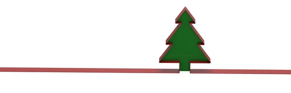 Ілюстрація Візуалізації Різдвяної Листівки — стокове фото