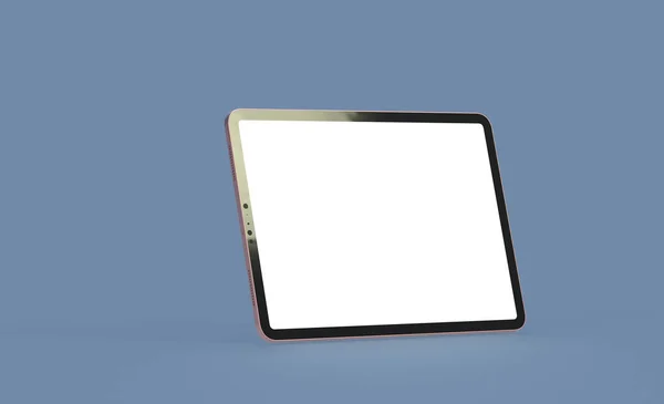 Rendering Illustration Tablet Display Blank Screen — Zdjęcie stockowe
