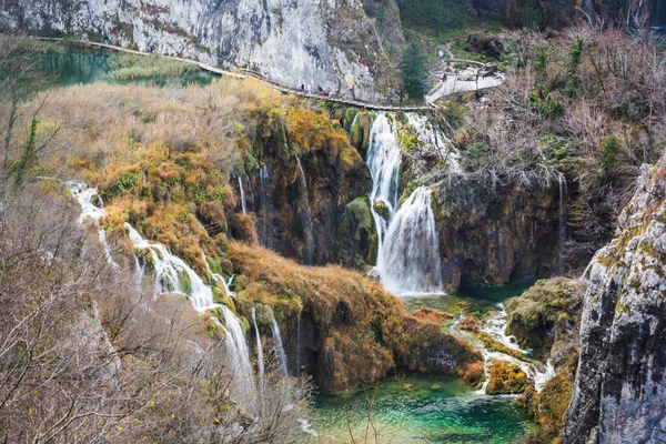 Hidden Unesco Treasure Plitvice Jezera Croatian Mounts — Stock Photo, Image