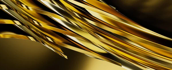 Digital Render Futuristic Textured Gold Background Wallpapers — Foto Stock