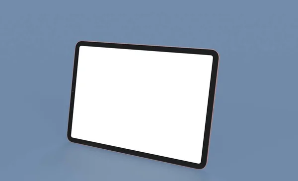 Tela Tablet Com Display Branco Branco — Fotografia de Stock
