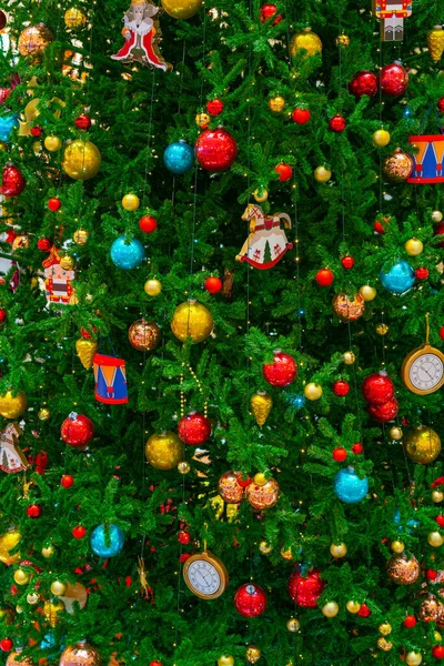 Holiday Decorations Christmas Tree Holiday Background — Stock Photo, Image