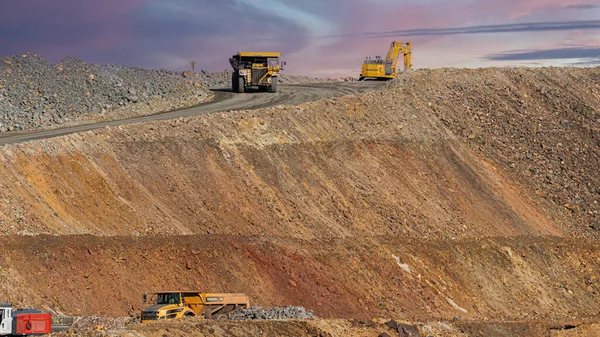 Mina Del Riotinto Huelva Španělsko Října 2021 Těžební Stroje Těžbu — Stock fotografie