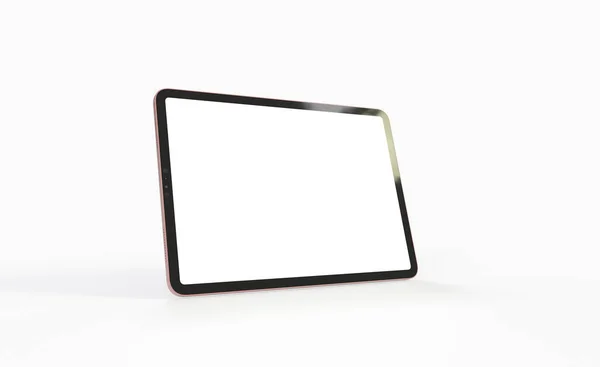 Rendering Tablet White Screen White Background — Zdjęcie stockowe