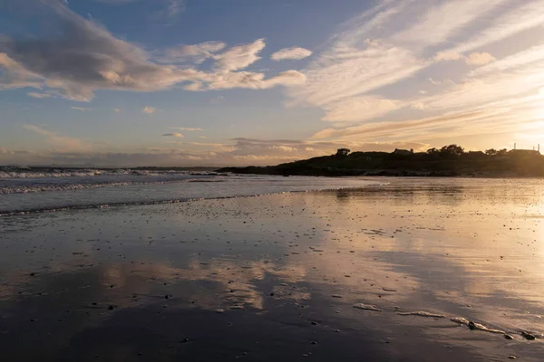 Vacker Solnedgång Över Havet — Stockfoto