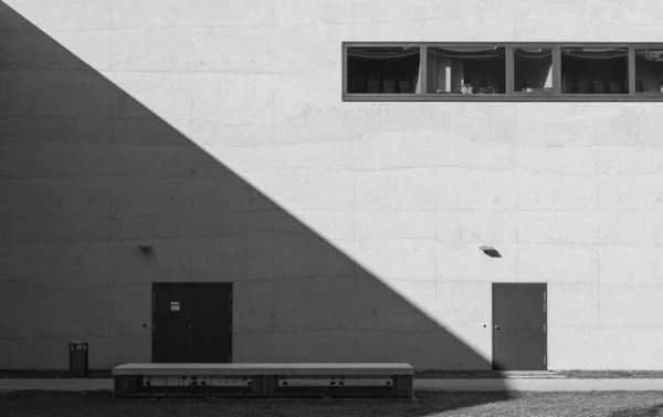 Black White Photo Modern Building — Stock Photo, Image