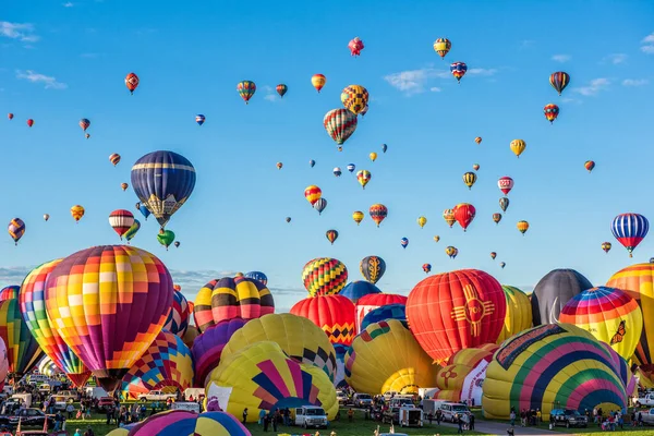 Heißluftballons Fliegen Den Himmel — Stockfoto