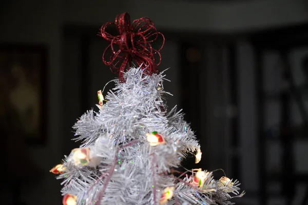 Christmas Tree Decorations Lights — Stock Photo, Image