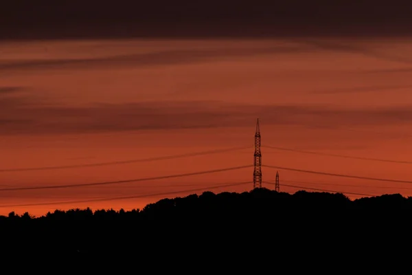 Blick Auf Den Schönen Sonnenuntergang — Stockfoto