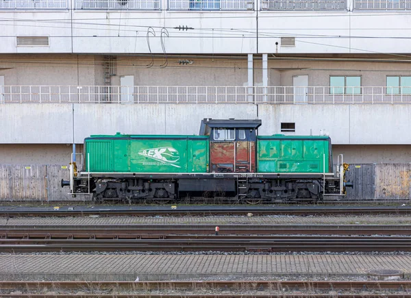 Tren Istasyonu Raylar Raylar Tren Ulaşım Ulaşım — Stok fotoğraf