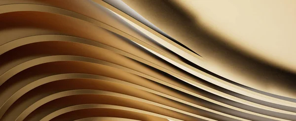 Abstract Brown Graphic Background Stripe Lines Gold Floating — Stockfoto