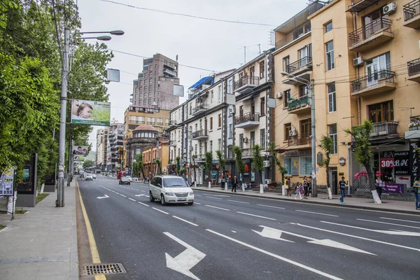 Vista Calle Ciudad Tráfico — Foto de Stock