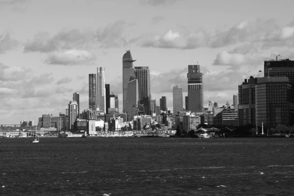 New York City Panorama Mrakodrapy Budovami — Stock fotografie