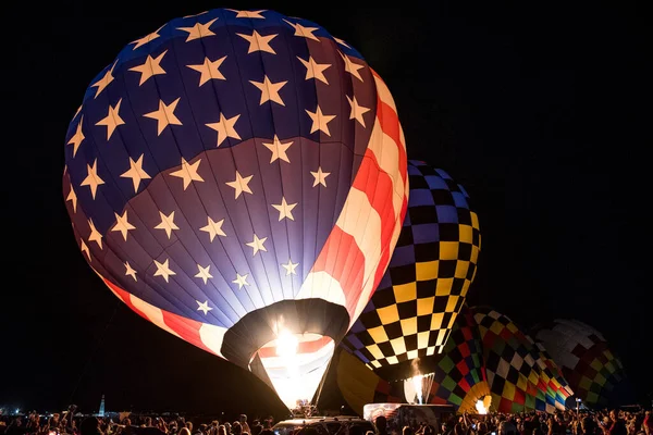 Balony Ogrzane Powietrze Niebie — Zdjęcie stockowe