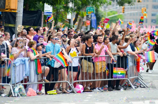 People Marching Pride Festival Usa Circa 2021 — Stock Photo, Image