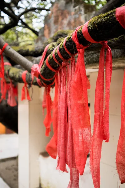 Tela Seda Tailandesa Tradicional Con Cuerda —  Fotos de Stock