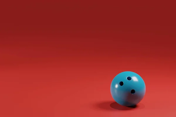 Bowlingové Koule Modrém Pozadí — Stock fotografie