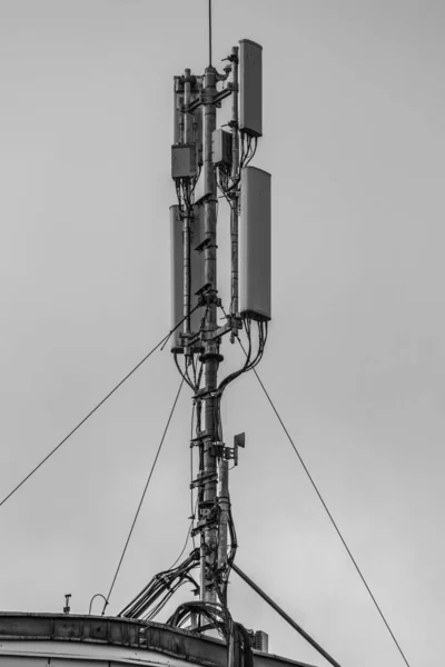 Wieża Wysokiego Napięcia Przesył Energii Elektrycznej — Zdjęcie stockowe