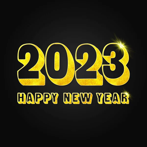 Feliz Año Nuevo 2020 Texto Con Brillo Oro Números Oro — Foto de Stock