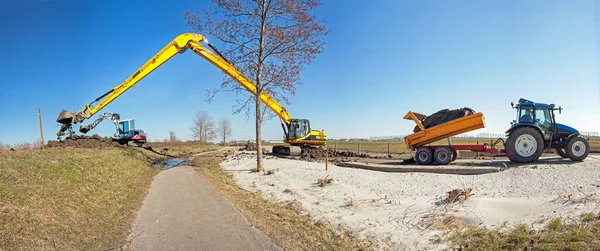 Graafmachine Weg — Stockfoto