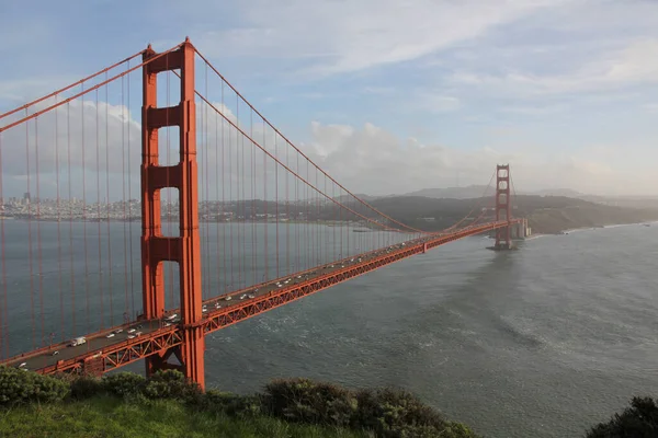Γέφυρα Γκόλντεν Γκέιτ Στο Σαν Φρανσίσκο Καλιφόρνια Ηπα — Φωτογραφία Αρχείου