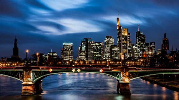 Vacker Utsikt Över Natten Staden — Stockfoto