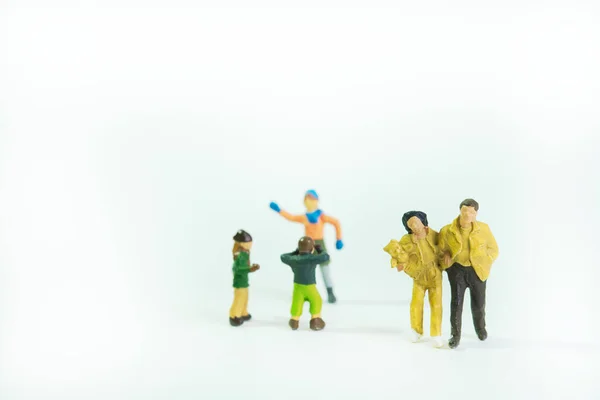 Miniatuur Mensen Concept Van Reizen Milieu — Stockfoto