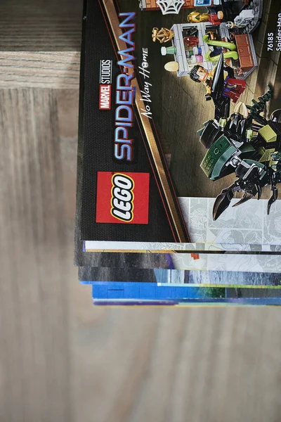 Lego Books Heap Table — Stock Photo, Image