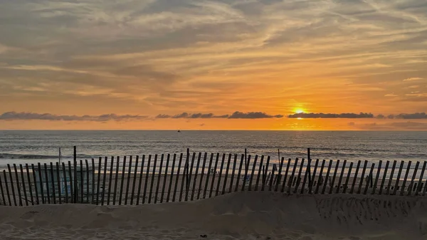 Belo Pôr Sol Sobre Mar — Fotografia de Stock