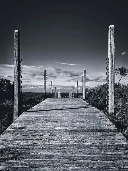 Holzbrücke Park — Stockfoto