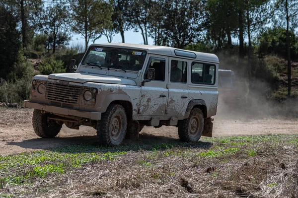 Suv Závod Venkovské Silnici — Stock fotografie