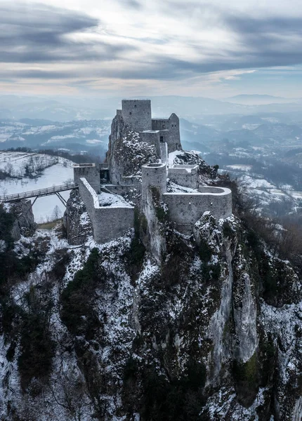 Castello Medievale Montagna — Foto Stock