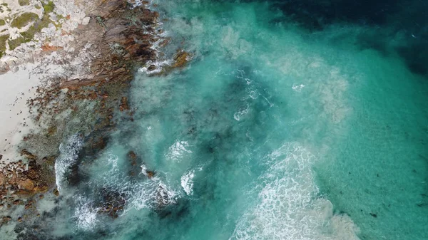 Srail Eyaletinin Kuzeyindeki Deniz Kıyısının Havadan Görünüşü — Stok fotoğraf