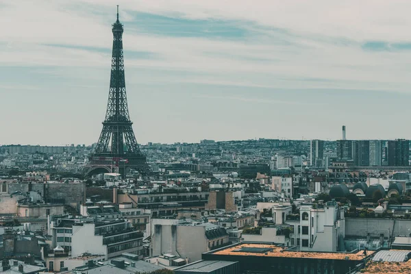 Paris Francia Luglio 2017 Torre Eiffel Mattino Vista Dall Alto — Foto Stock