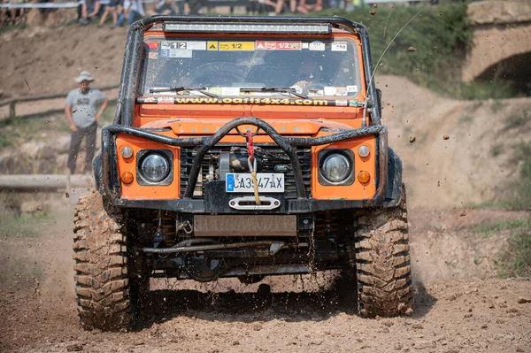 Suv Race Country Road — Stock Photo, Image