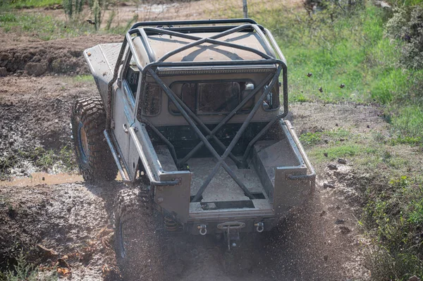 Suv Race Country Road — Stock Photo, Image