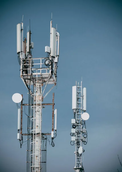 Telecommunication Tower Communication Technology — Zdjęcie stockowe