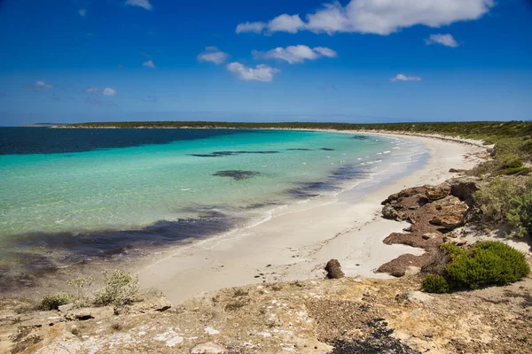 Beautiful Beach Blue Sky White Sand — Stock Photo, Image