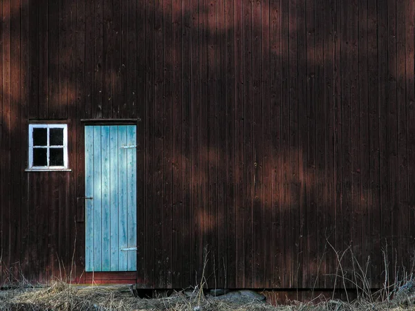 Altes Holzhaus Mit Fenster — Stockfoto