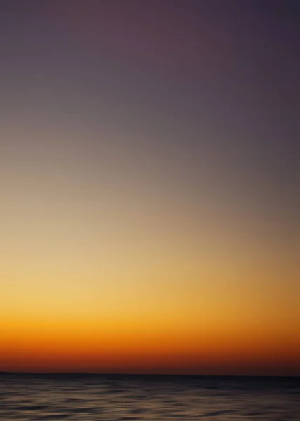 Hermoso Atardecer Sobre Mar —  Fotos de Stock