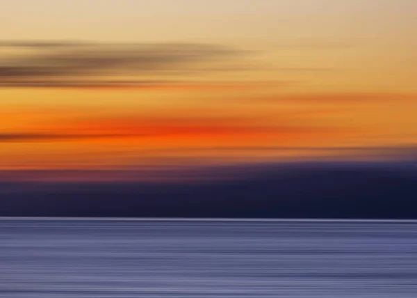 Belo Pôr Sol Sobre Mar — Fotografia de Stock