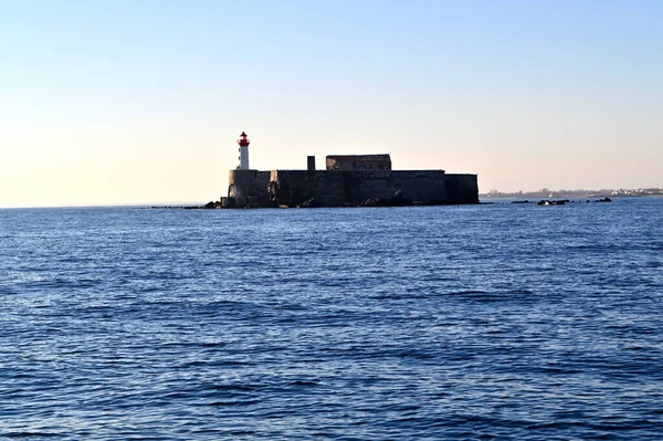 Faro Sulla Costa Del Mare — Foto Stock