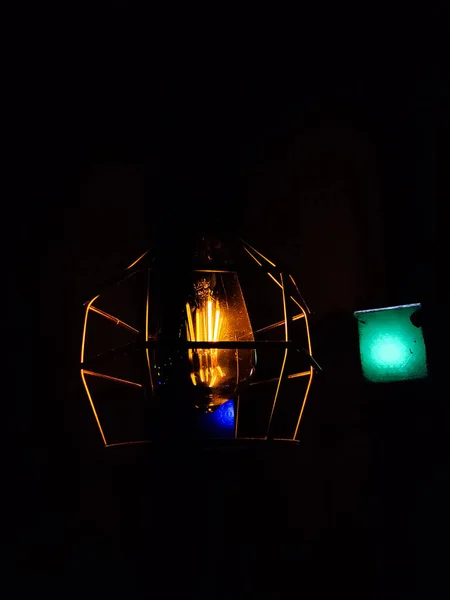 Lantaarn Het Nachtlicht — Stockfoto