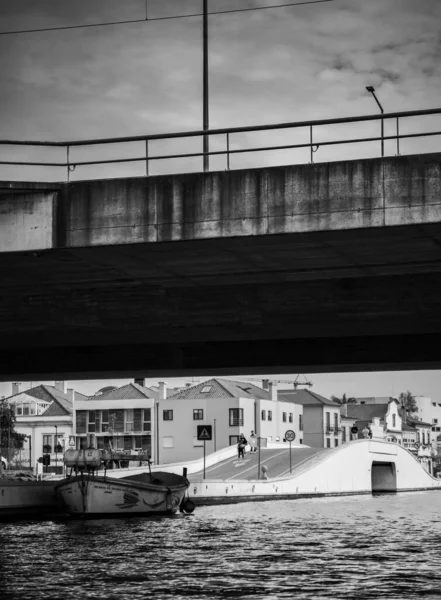 Zwart Wit Foto Van Stad Venetië Italië — Stockfoto